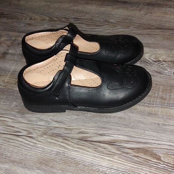 Dream Paris  Girls  black Mary Janes  with butterfly front  Sz 5 - Picture 5 of 6